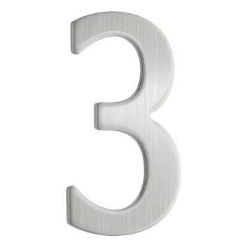 Postkasti number Beslagsboden 3 harjatud roostevaba teras