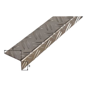 Nurgaprofiil 23,5 x 43,5 x 1000 mm