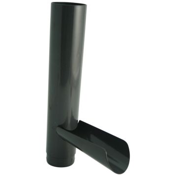 Vihmavee äravooluklapp Marley 75 mm antratsiit