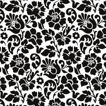 Kleepkile D-C-Fix Barokk 45 x 200 cm, must