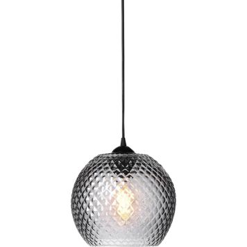 Rippvalgusti Halotech Nobb Ball Ø 22 cm, suitsuklaas