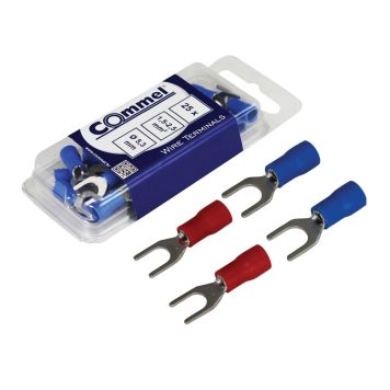 Juhtmeotsik kahvel Ø 4,3 mm 25 tk/pakk