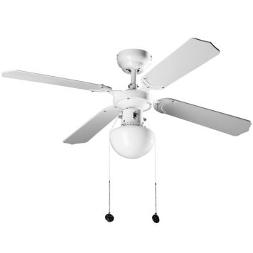 Ventilaator-valgusti Proklima Bungonia valge