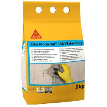 Kiirkõvenev segu lekkekohtade sulgemiseksSika MonoTop® 108 Water Plug