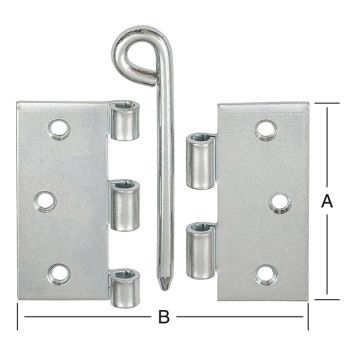 Hinge tapp 90 x 90 mm