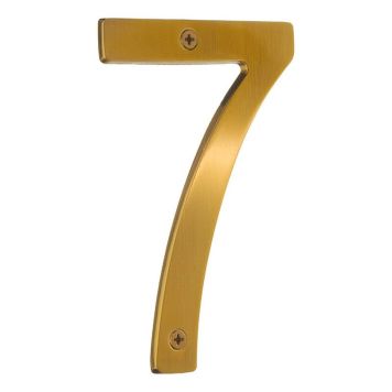 Majanumber Beslagsboden Villa 7 harjatud messing