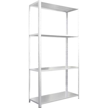 Metallriiul Regalux 160 x 84 x 30 cm, valge