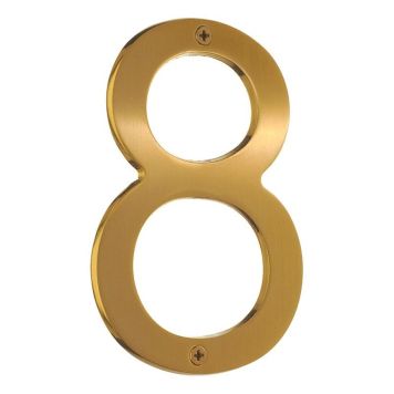 Majanumber Beslagsboden Villa 8 harjatud messing