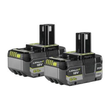 Aku komplekt Ryobi ONE+ 18 V 2 x 5,0 Ah