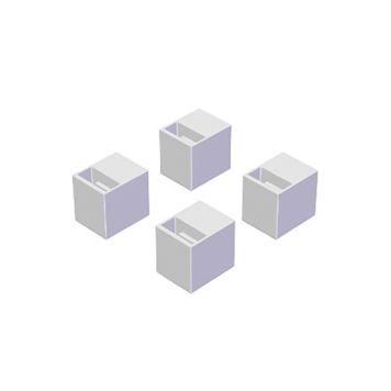 Tugijalad Lundbergs valge 4 tk