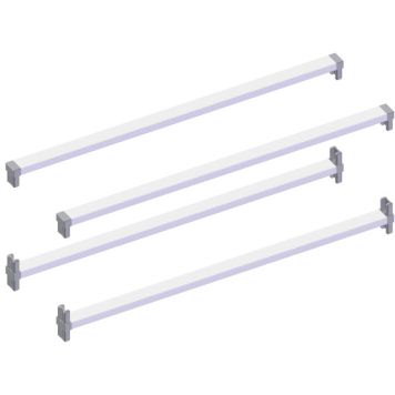 Põiktugi Lundbergs 450 mm valge