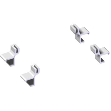 Võrkriiuli kinnitus Lundbergs valge