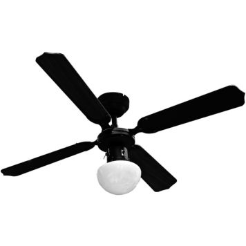 Ventilaator-valgusti Proklima Bungonia/Teneriffa must