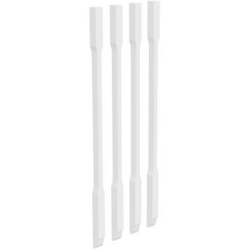 Trepisarja Helsinki piirdelipid, valged 41 x 41 x 1140 mm