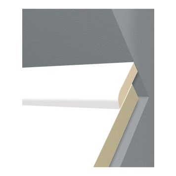 Katteliist Logoclic MDF, valge. 6 x 25 x 2600 mm