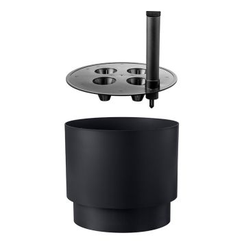 Lillepott Orthex Pauliina Ø 40 cm, must