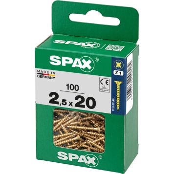 Peitpeakruvi Spax 2,5 x 20 mm