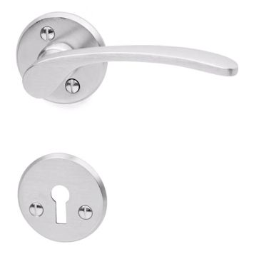 Siseukse link Habo A9639 harjatud kroom