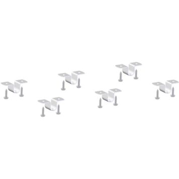 Liigend ja kruvi Lundbergs 6 tk valge