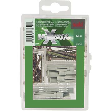 Kruvide ja tüüblite komplekt Suki MixBox 66 tk
