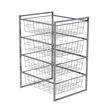 Korvriiul Regalux 435 x 500 x 720 mm hõbehall