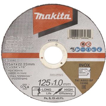 Lõikeketas Makita E-03040 125 x 1 mm