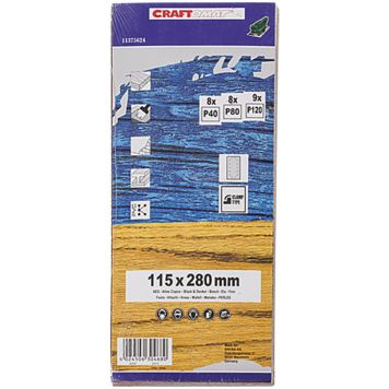 Lihvpaberid Craftomat 280 x 115 mm 25 tk