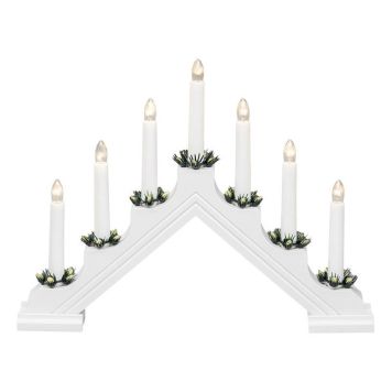 Advendiküünal Konstsmide 7-osaline valge