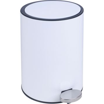 Pedaaliga prügikast Camargue Luba 3 l Valge