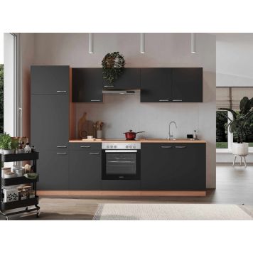 Köögikomplekt Respekta Gerda 2,7 m, hall/pöök