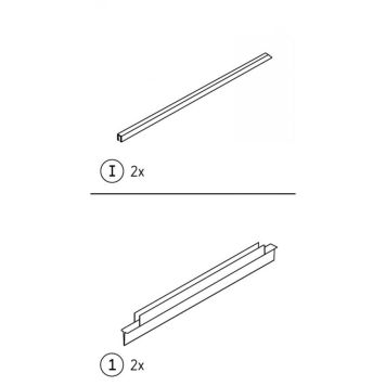 Ülemine liist Camargue Skärgård 100 cm Satiin