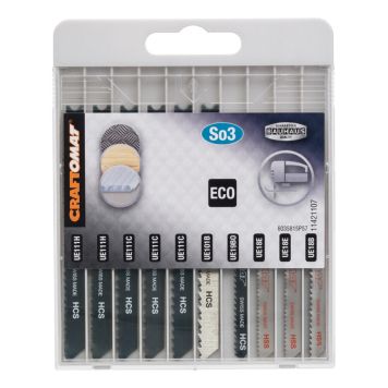 Tikksaeterade komplekt 10 tk