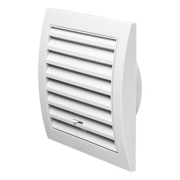 Ventilatsioonirest Europlast valge 150 x 150 mm ⌀ 100 mm reguleeritav