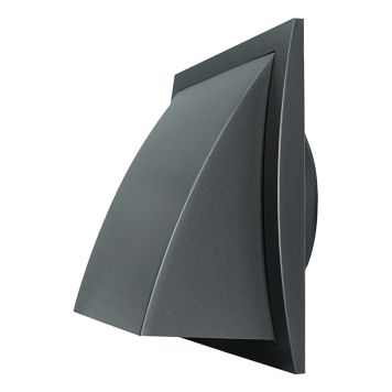 Ventilatsioonirest Europlast N-F antratsiit 190 x 190 mm Ø 125 mm