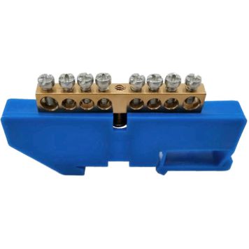 Null-latt DIN-liistule Orno N 8 sinine