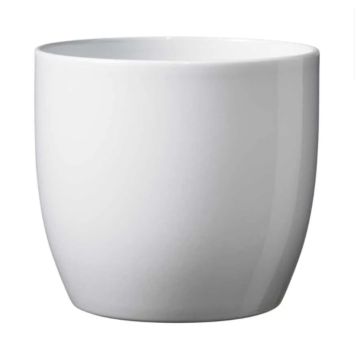 Ümbrispott Basel Ø 12 cm, valge