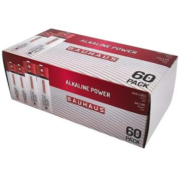 Leelispatarei BAUHAUS Micro AAA, Mignon AA 60 tk