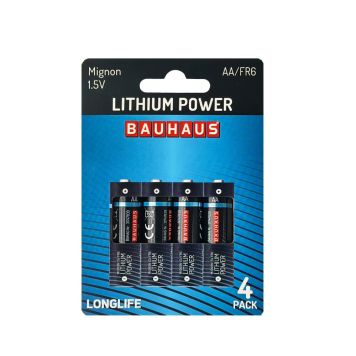 Liitiumpatarei Bauhaus Power FR6 4tk