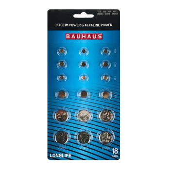 Liitium kellapatarei Bauhaus MIX 18tk