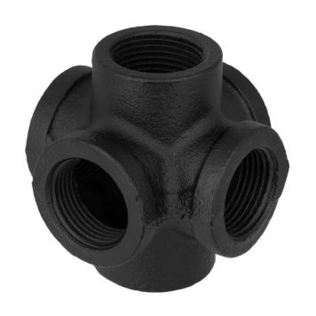 6T-liitmik Walteco RT-25 must Ø 25 mm