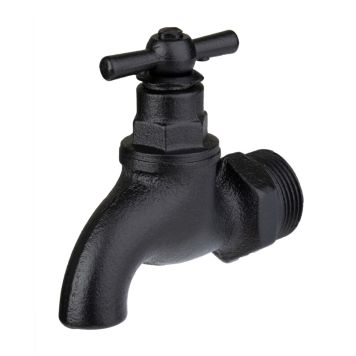 Veekraan Waalteco RT-20 must Ø 25 x 80 mm