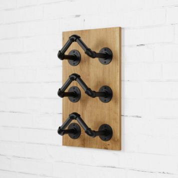 Pudeliriiuli komplekt Walteco Rusticline Tube must