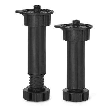 Reguleeritav mööblijalg REI must 34 x 135-200 mm 4 tk