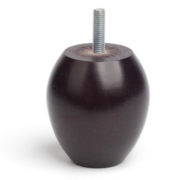 Mööblijalg REI ovaalne tume puit 70 mm