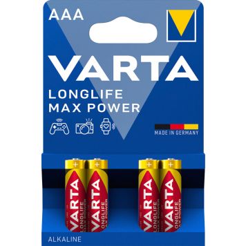 Patareid Varta Max Tech 1,5 V AAA/LR03, 4 tk