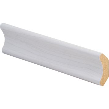 Sisenurgaliist MDF valge saar, 30 x 30 x 2750 mm