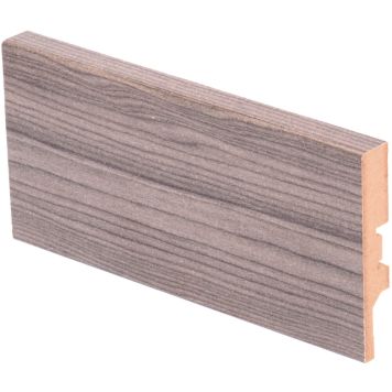 Põrandaliist MDF hall tamm 12 x 70 x 2750 mm