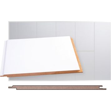 Laepaneel Maler MDF valge 8 x 185 x 2070 mm