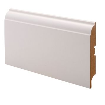Põrandaliist MDF valge 15 x 92 x 2750 mm