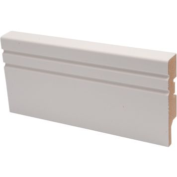 Põrandaliist MDF valge 15 x 70 x 2750 mm